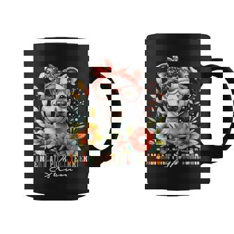 American Pitbull Terrier Mom Dog Lover Mother's Day Floral Coffee Mug | Mazezy