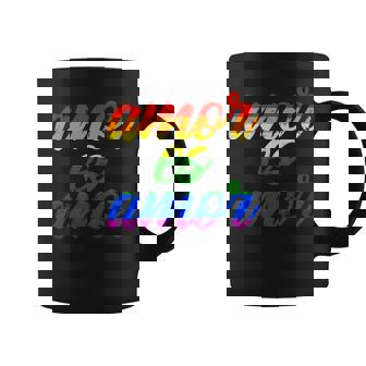 Amor Es Amor Bandera Lgbt Orgullo Gay Lesbiana Hombre Taza de café - Regaloses