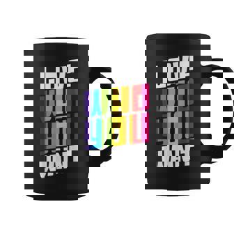 Amor Quién Quieres Arco Iris Lgbt Bandera Gay Mes Orgullo Humano Taza de café - Regaloses