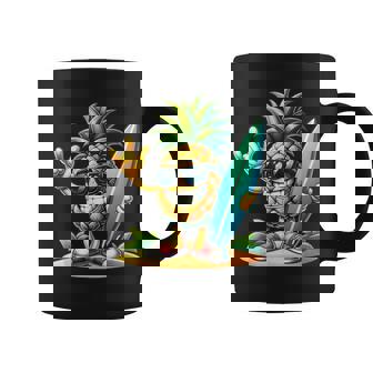 Ananas Et Planche Deurf Ananas Aloha Beach Hawaï Tasse - Cadeauxyz