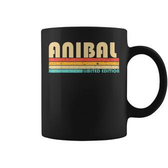 Anibal Nombre Personalizado Divertido Retrointage Cumpleaños Taza de café - Regaloses