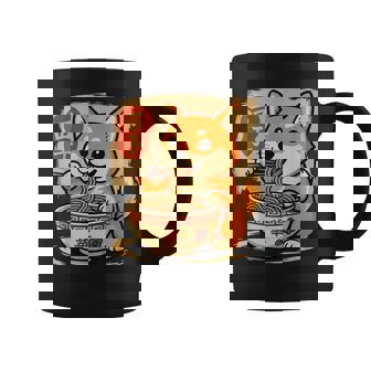 Anime Shiba Inu Eating Ramen Japanese Ramen Japan Coffee Mug - Thegiftio