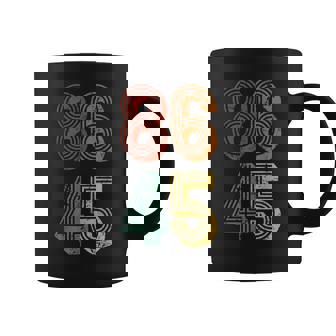 Anti Trump T 86 45 Resiste No Donald Retro Taza de café - Regaloses