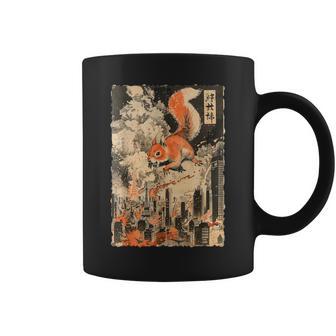 Art Japonaisintage Animéquirrel Kaiju Monster À Tokyo Tasse - Cadeauxyz