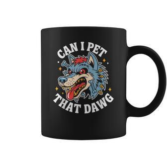 Arte De Tatuaje Can Pet Dawg Wolf Taza de café - Regaloses