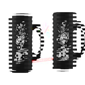 Arte Es Libertad Artista Divertido Crafter Arte Profesor Pintor Taza de café - Regaloses