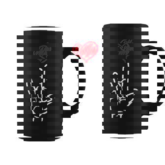 Asl I Love You Hand Heart アメリカ手話 コーヒーマグ - Kawaiitshirt