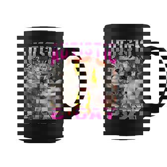 Autista Y Gay Hilarante Gato Divertido Meme Gay Hilarante Gato Taza de café - Regaloses