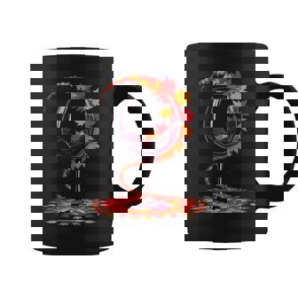 Autumn Leaves Wine Glass Fall Season Lover Coffee Mug - Monsterry