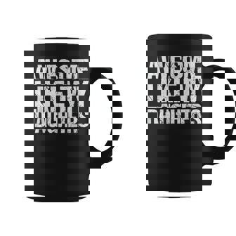 Awesome Like My Daughters Fathers Day Dad Retro Coffee Mug | Mazezy