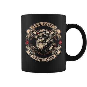 On Back Fun Fact I Don't Care Cool Grandpa Swag Gorillas Coffee Mug - Thegiftio