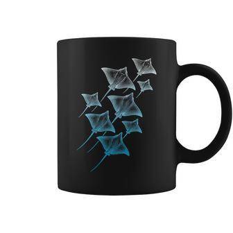 On Back Ocean Stingrays Scuba Diving Tropical Beach Stingray Coffee Mug - Thegiftio
