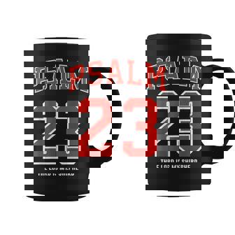 On Back Psalm 23 The Lord Is My Shepherd Coffee Mug - Monsterry