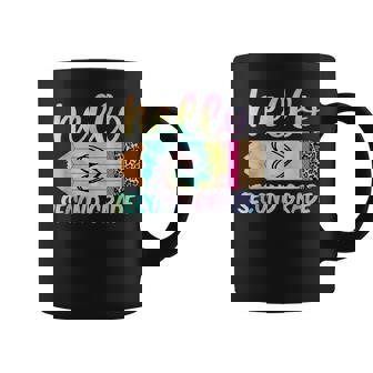 Back To School Hello Second 2Nd Grade Tie Dye Teacher Coffee Mug | Mazezy