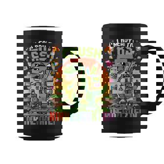 Back To School Kindergarten Boys I'm Ready To Crush Dinosaur Coffee Mug | Mazezy