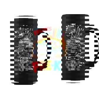 Back To School Pre-K Preschool Monster Truck First Day Boys Coffee Mug | Seseable CA