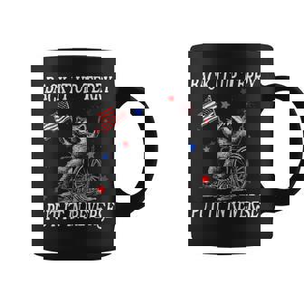 Back It Up Terry Put It In Reverse Racoon 4Th Of July Coffee Mug | Mazezy