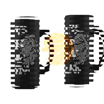 Baloncesto Está En Mi Adn Huella Digital Jugando Baloncesto Taza de café - Regaloses