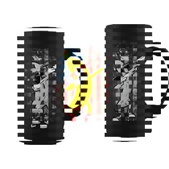 Graphic Banana Dab Retro American Flag Dabbing Banana Lover Coffee Mug - Monsterry