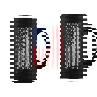 Bandera De Estados Unidos 4 De Julio Americano Rojo Blanco Azultartripes 4 Día Taza de café - Regaloses