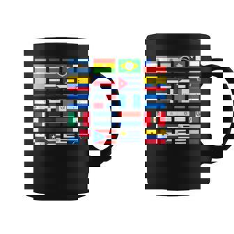 Banderas De América Latina Latin American Taza de café - Regaloses