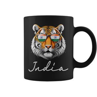 Banderas De India Tigre Bandera De India Taza de café - Regaloses