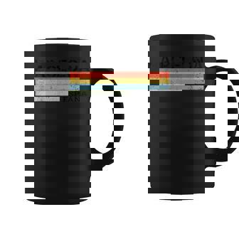 Barcelona España Intage De Rayas Gris -Adultos Manga Corta Taza de café - Regaloses