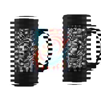 Baseball 4Th Of July Usa American Flag Patriotic Men Coffee Mug - Thegiftio UK