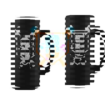 Baseball 8 Year Old Ice Cream Drip 8Th Birthday Boy Number 8 Coffee Mug - Monsterry