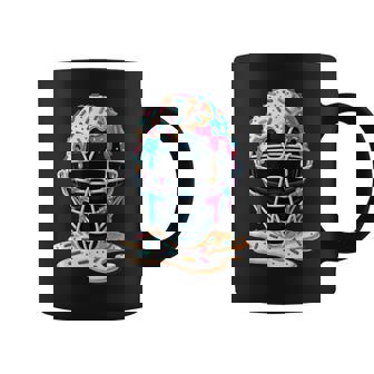 Baseball Catcher Mask Ice Cream Dripping Baseball Fan Boys Coffee Mug - Thegiftio