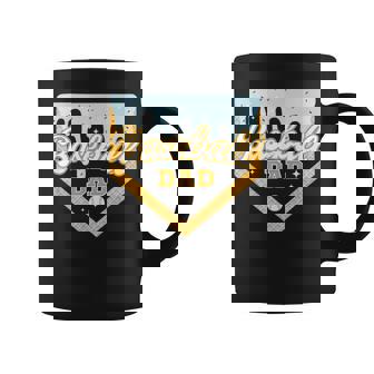 Baseball Dad Home Plate Ice Cream Drip Father's Day Daddy Coffee Mug | Mazezy