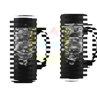 Baseball Home Plate Drip Camo Cat Military Fathers Day Coffee Mug - Monsterry