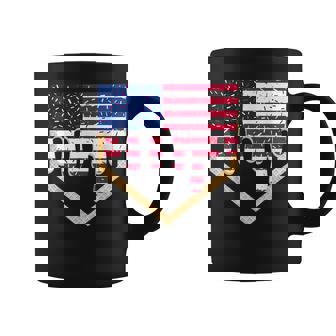 Baseball Ice Cream Drip 4Th Of July Red Blue & White Drip Coffee Mug - Thegiftio UK