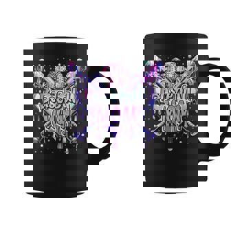 Baseball Mom Bat Ball Base Drip Themed Sports Mother's Day Coffee Mug - Monsterry