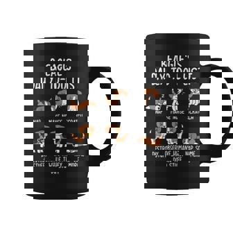 Beagle Daily To Doリストドッグ コーヒーマグ - Kawaiitshirt