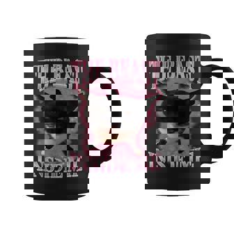 The Beast Inside Me Cute Silly Cat Meme Cats Humor Coffee Mug - Monsterry