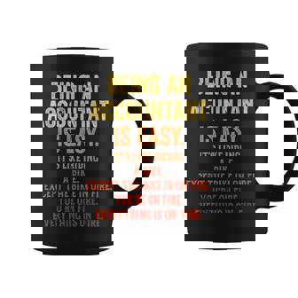 Being An Accountant Is Easy Accounting Cpaグラフィック コーヒーマグ - Kawaiitshirt