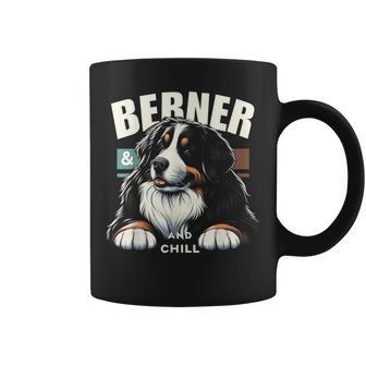 Berner And Chill バーニーズマウンテンドッグ 面白いグラフィックtシャツ コーヒーマグ - Kawaiitshirt