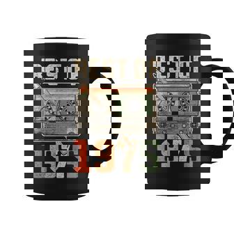 Best Of 1975 Antiguo Cassette 50 Cumpleaños Retro Taza de café - Regaloses