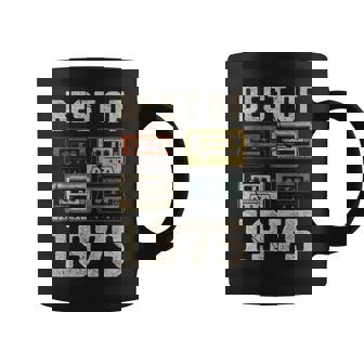 Best Of 1975 Cinta De Casete Retro 50 Cumpleaños Taza de café - Regaloses