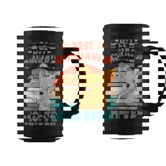 Best Chihuahua Mom Ever -Oporte Para Chihuahua In Mangas Taza de café - Regaloses