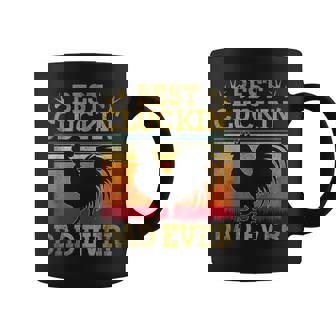 Best Cluckin Dad Ever Father's Day Vintage Style Chicken Dad Coffee Mug | Mazezy