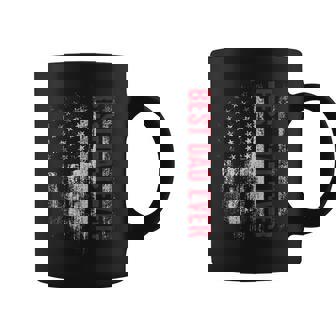 Best Dad Ever With Us Flag Fathers Day Dad Coffee Mug | Mazezy