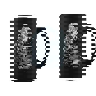 Big Foot Fishing Cool Fishing Fisherman Bigfoot Sasquatch Coffee Mug | Mazezy