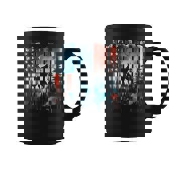 Bigfoot American Flag Sasquatch Patriotic 4Th Of July Coffee Mug - Thegiftio UK