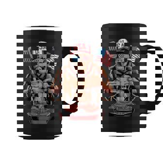 Bigfoot Bbq 4Th Of July Patriotic Sasquatch Usa Flag Coffee Mug - Thegiftio UK
