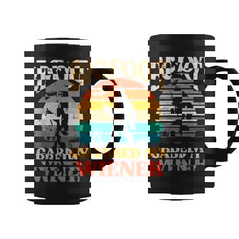 Bigfoot Grabbed My Wiener Sasquatch Joke Women Coffee Mug - Thegiftio UK