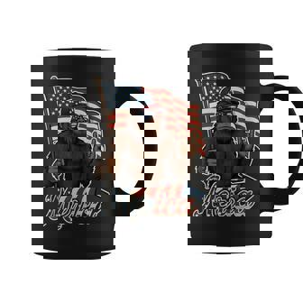 Bigfoot Merica Rock Patriotic American Flag 4Th Of July Coffee Mug - Thegiftio UK
