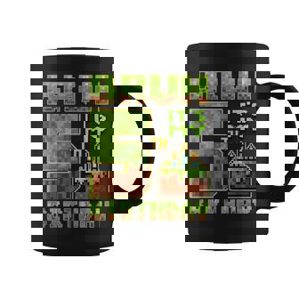 Birthday Boy 5 Year Old Bruh It's My 5Th Bday Gamer Pixel Coffee Mug | Mazezy