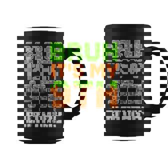 Birthday Boy Bruh It's My 9Th Birthday Video Game Pixel Coffee Mug | Mazezy